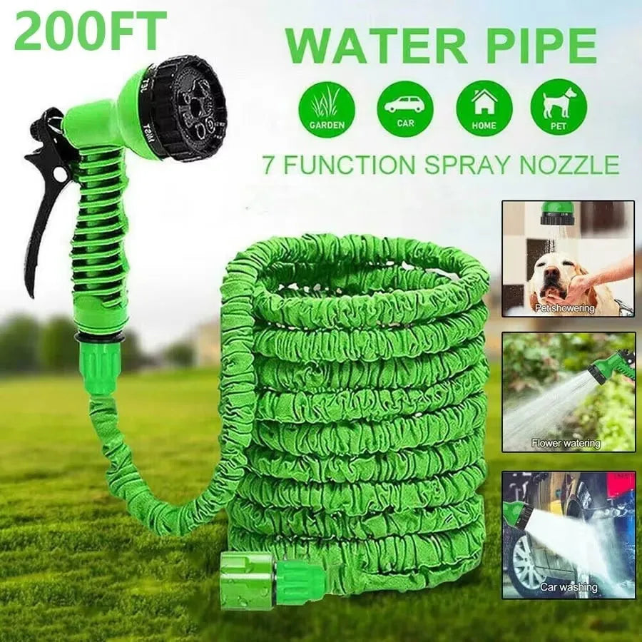 Expandable Magic Hose, High-Pressure Car Wash, 7 Water Spraying Functions, Water Gun, Home Garden Watering Hose Garden Hose