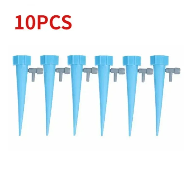 Bottle Drip Spikes for Potted Plants, Adjustable Flow, 1–10 Pack