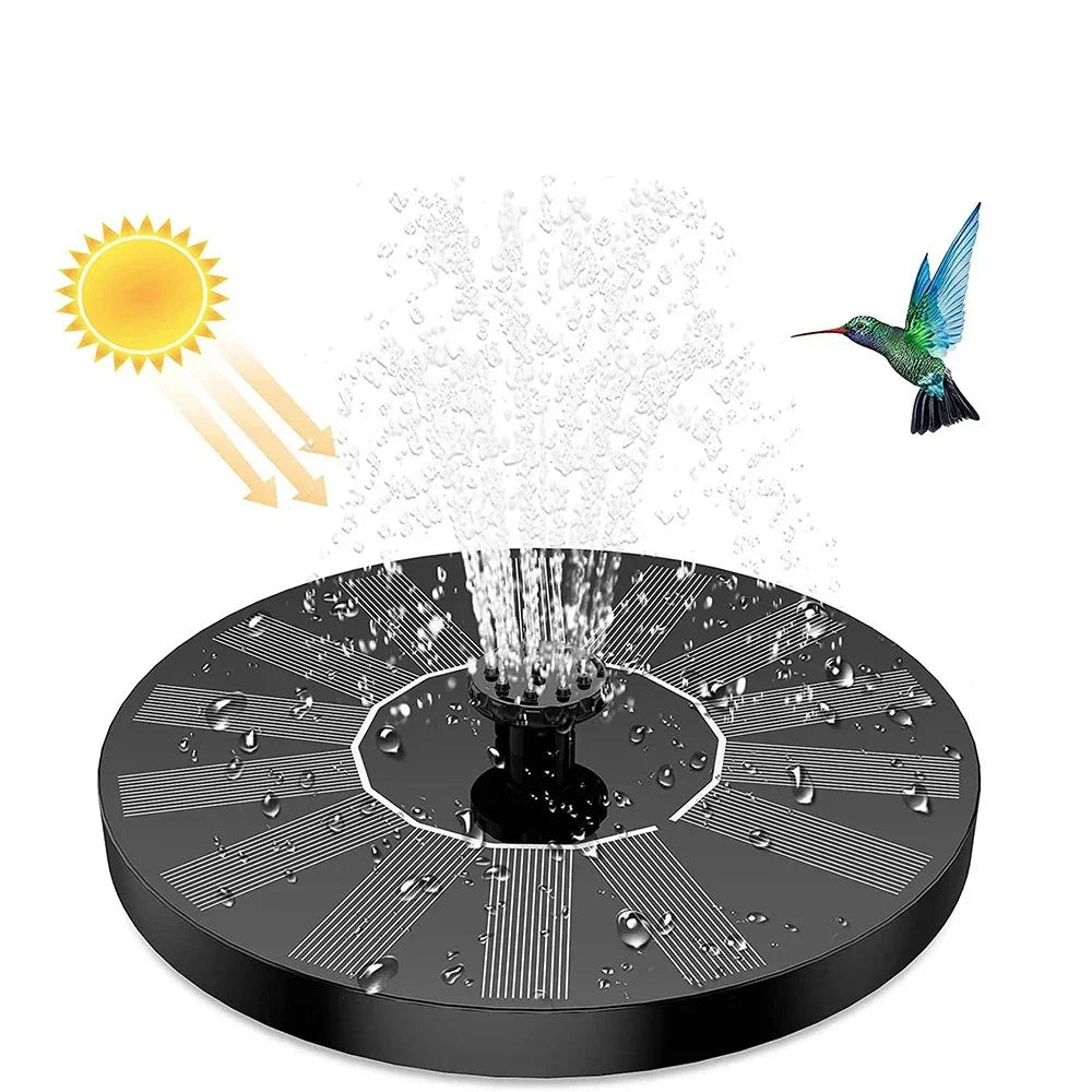 13/16/18cm Floating Solar Panel Solar Fountain Pump Bird Baths Garden Outdoor Water Pool Pond Decor