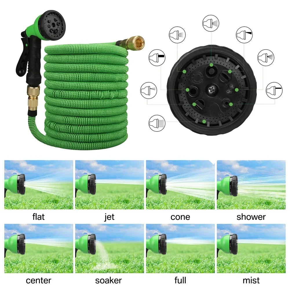 8 Mode High Pressure Garden Water Gun Hose Nozzle Car Washing Yard Water Sprayer Irrigation Pipe Tube Nozzle Sprinkle Tools