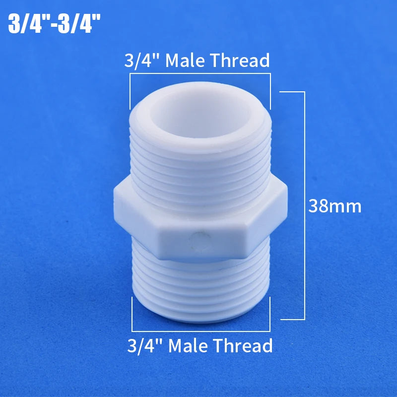 1/2" 3/4" 1" Male/Female Thread Reducer Joint Bushing Connector Garden Irrigation Water Pipe Fittings Aquarium Tank Nipple Joint
