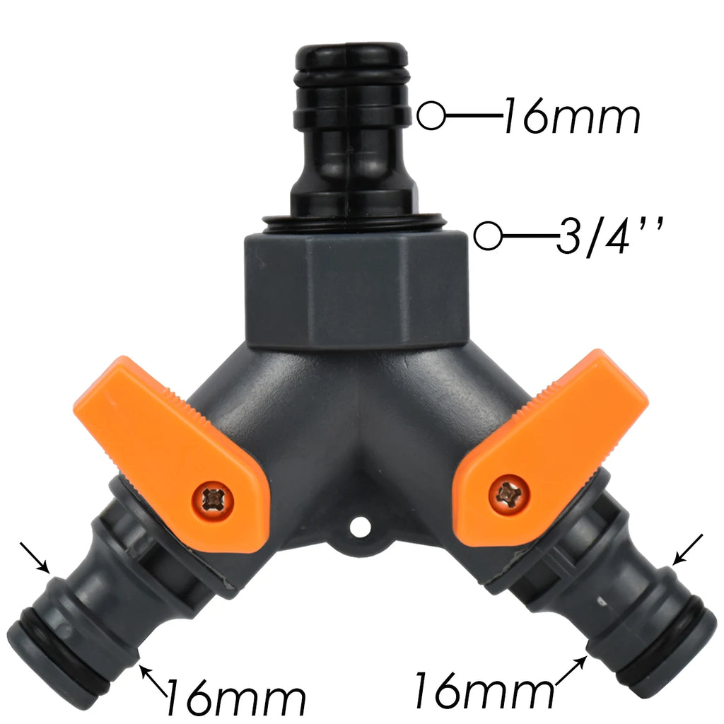 1", 3/4" or 1/2" Garden Water Hose Quick Connector Pipe Extension Coupler Fitting 25 20 16mm Repair Joint Irrigation System