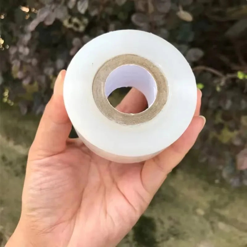 Clear Stretch Grafting Tape, 200 m Roll, 3–10 cm Wide