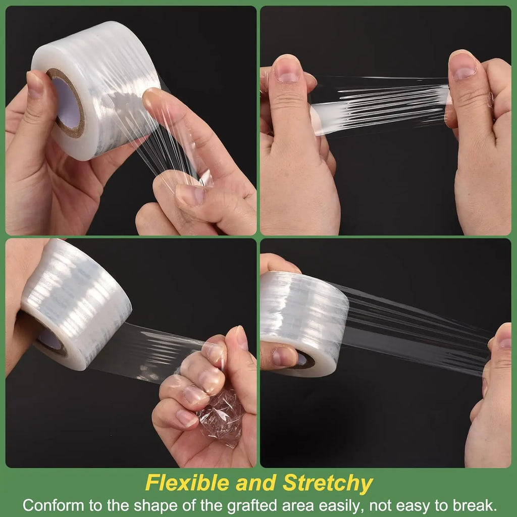 Clear PE Grafting Tape, 200 m Roll, 2, 3 or 5 cm Wide