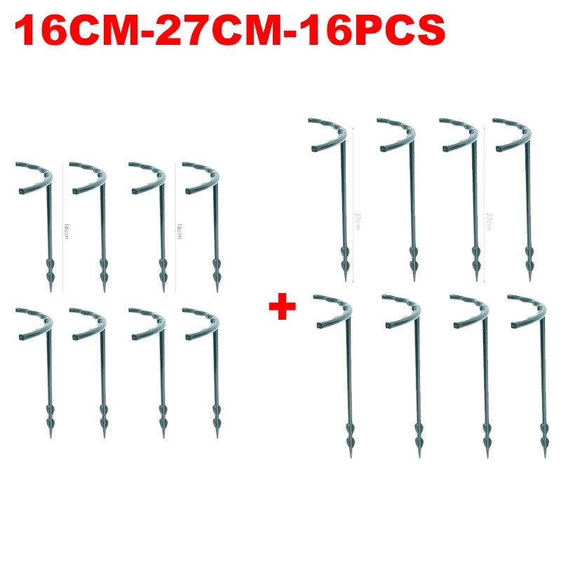 T-Shaped Plastic Plant Support Brackets, 16 or 27 cm