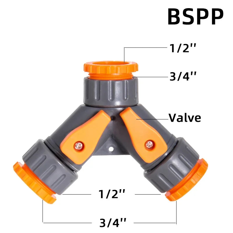 1-Pcs 1/2" 3/4" 1" Garden Hose Quick Connect Adapters -EU BPS Threaded Fittings for Faucets, Spray Guns & Watering Systems