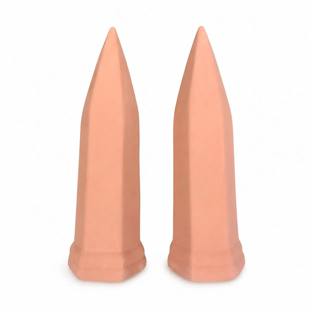 2 Packs, Plant Self-Watering Stakes, Terracotta Automatic Plant Waterer Devices Auto-Water Irrigation System For Indoor/Outdoor