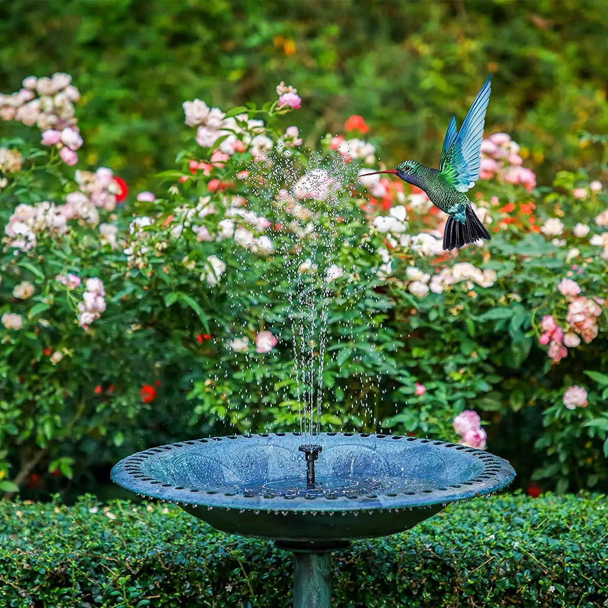 Solar Water Fountain Pool Pond Waterfall Fountain Garden Decoration Outdoor Bird Bath Solar Powered Floating Water Pump