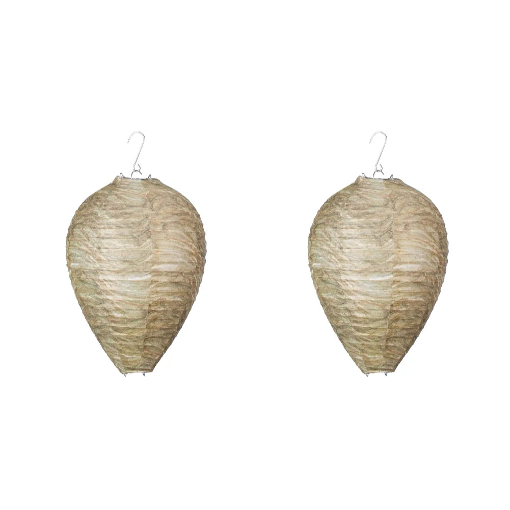 1-5Pcs Wasp Nest Decoy Hornets Deterrents Non-Toxic Fake Nest Bee Decoy Beehive Lanterns Hanging Patio Garden Repellent Trap