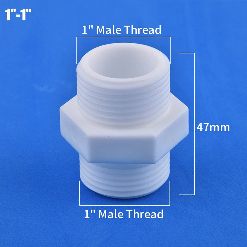1/2" 3/4" 1" Male/Female Thread Reducer Joint Bushing Connector Garden Irrigation Water Pipe Fittings Aquarium Tank Nipple Joint