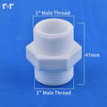 1/2" 3/4" 1" Male/Female Thread Reducer Joint Bushing Connector Garden Irrigation Water Pipe Fittings Aquarium Tank Nipple Joint