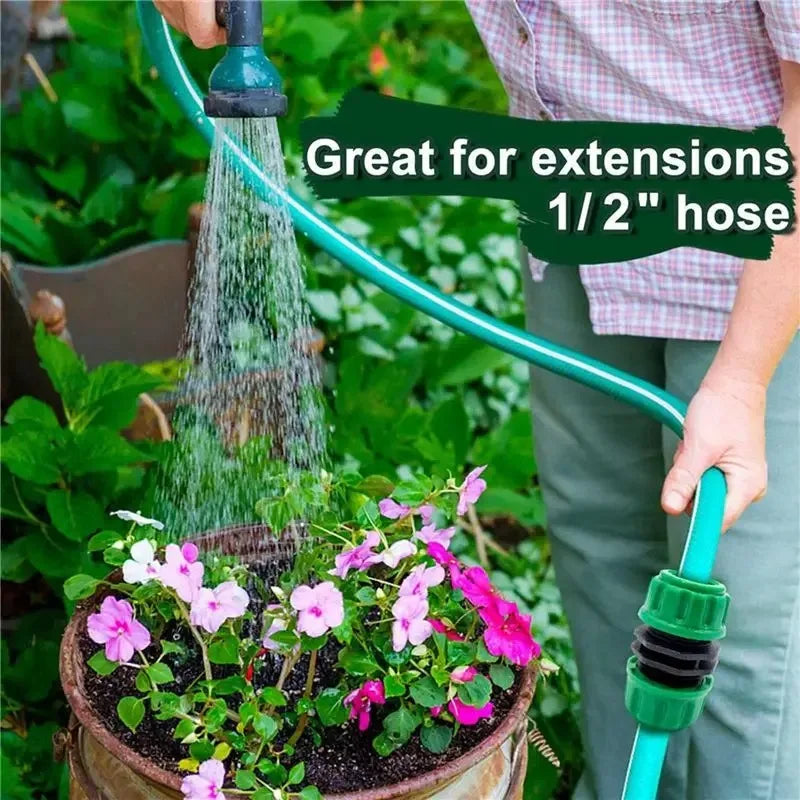 5-Piece Hose Connector Quick Connect Kit Connector Repair Irrigation Accessories Water Pipe Extension Connector Garden Drip Irri