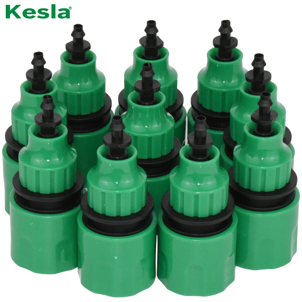 5pcs 1/4'' Water Pipe Quick Connector 4/7mm Plastic Hose Pipe Connector for Garden Drip Irrigation System Watering Equipment