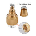 1/2 3/4"  Thread Quick Connector Brass Garden Watering Adapter Drip Irrigation Copper Hose Quick Connector Fittings 1 Pcs