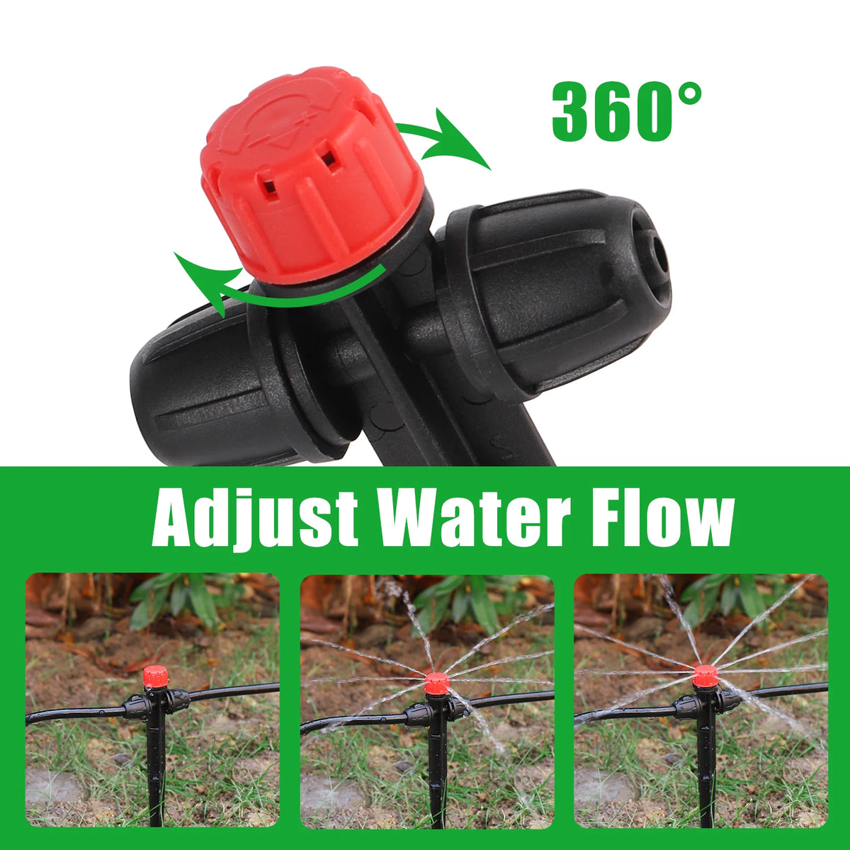 Spike Drippers and Scatter Sprinklers, 1/4 in, 10 or 30 Pack