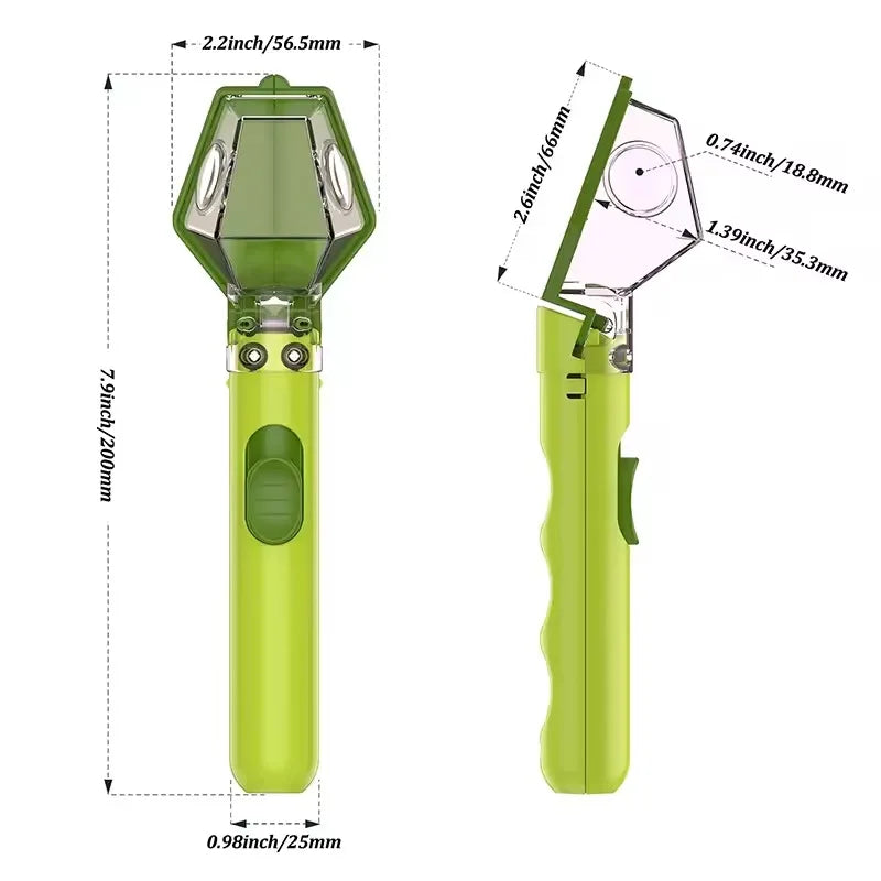 Multifunctional Portable Insect Catcher Safe Release Mechanism Push Type Handheld Insect Trap Comfortable Grip Garden Accessory