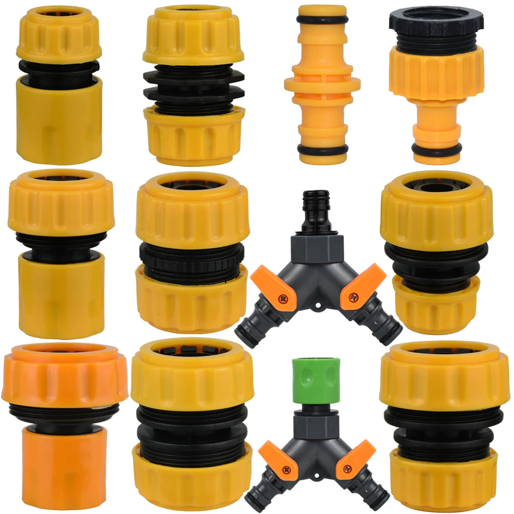1", 3/4" or 1/2" Garden Water Hose Quick Connector Pipe Extension Coupler Fitting 25 20 16mm Repair Joint Irrigation System