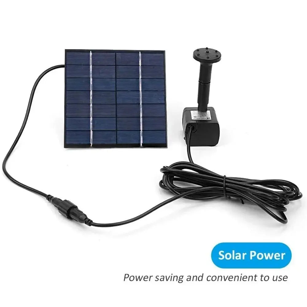 1.4W Mini Solar Fountain Pump Power Panel Kit Solar Panel Water Pump for Garden Pool Water Fountain Indoor Bird Bath Outdoor