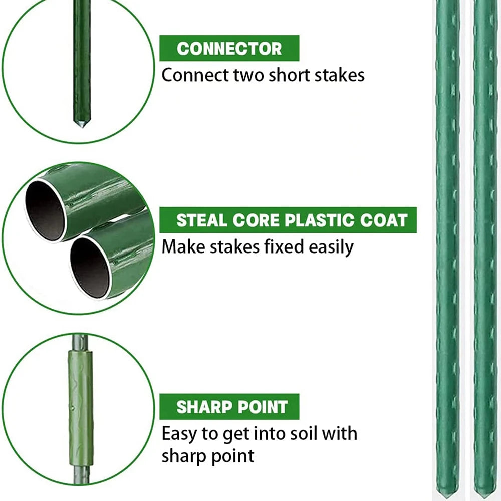 10 PCS Universal Plastic Clips Plant Support Fixed Connector Pillars Gardening 11mm Fixed Bracket Climbing Pergola Connector