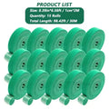 Reusable Hook-and-Loop Plant Ties, 2 m Rolls, 1–25 Pack