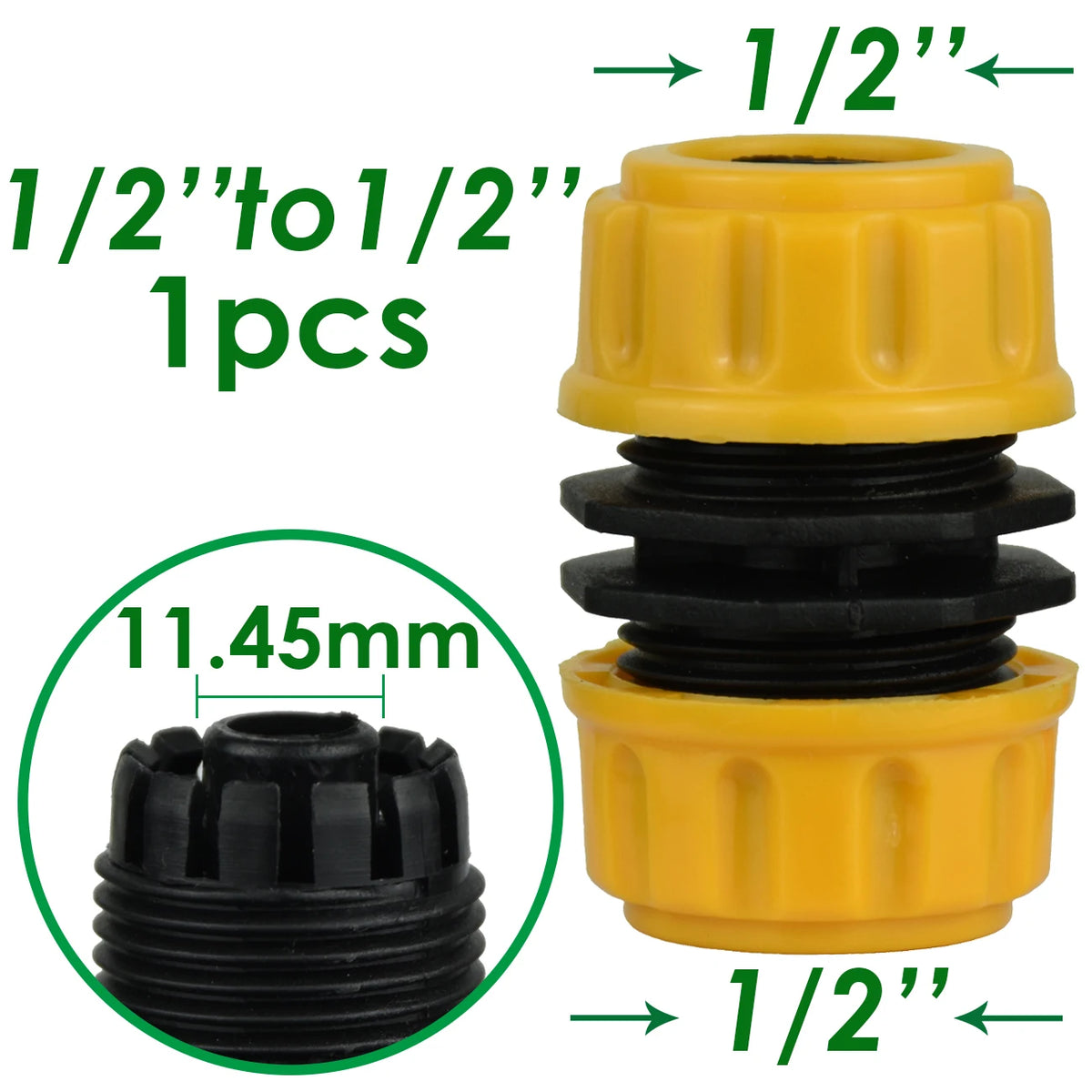 KESLA 1 3/4 1/2 inch Garden Water Hose Quick Connector Pipe Extension Coupler Fitting 25 20 16mm Repair Joint Irrigation System