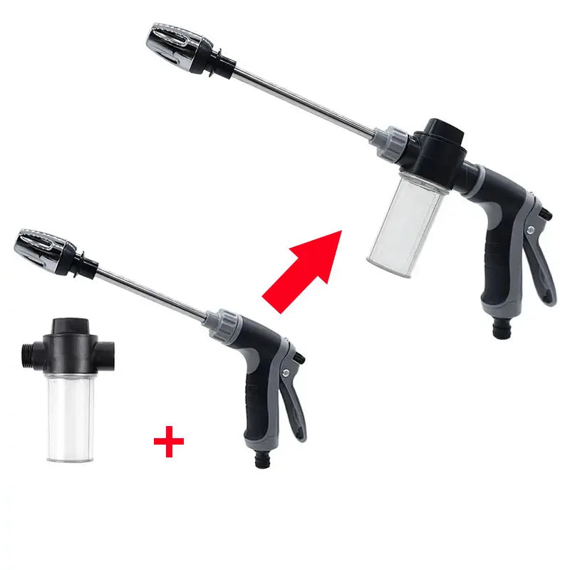 High Pressure Car Wash Water Gun Garden Water Pipe Nozzle, Multifunctional Watering Tool, Powerful Cleaning For Cars and Gardens