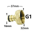 Brass 16mm Nipple Quick Connector 1/2'' 3/4'' 1'' Thread Hose Quick Connector Car Wash Garden Irrigation Water Gun Fitting