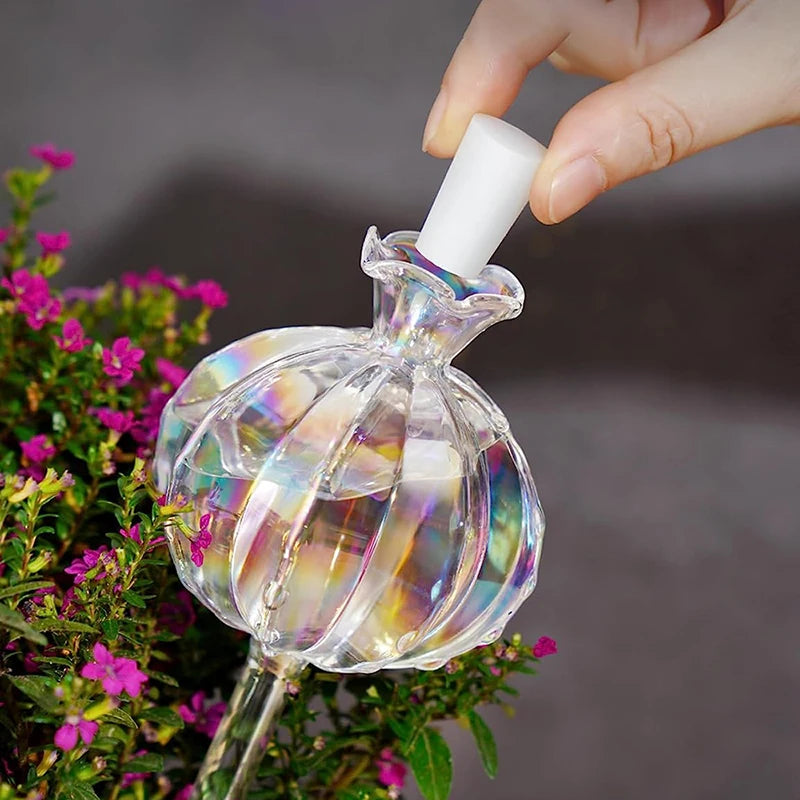 Glass Automatic Plant Watering Bulbs Shape Flower Plant Water Dripper Lightweight Houseplant Device Drip Irrigation System