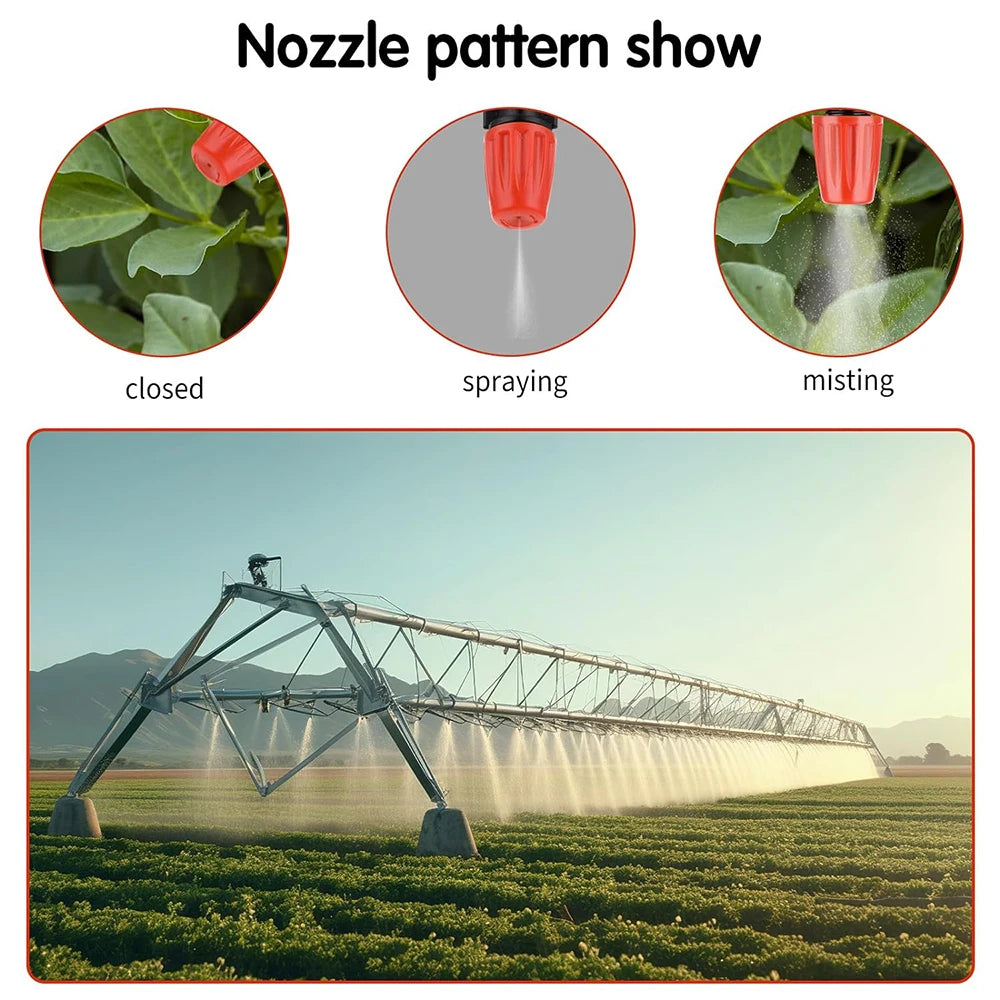 Fog Nozzles Irrigation Kit 5M-20M Garden Automatic Spray Misting Plant Watering System with 4/7 PE Hose and Connector