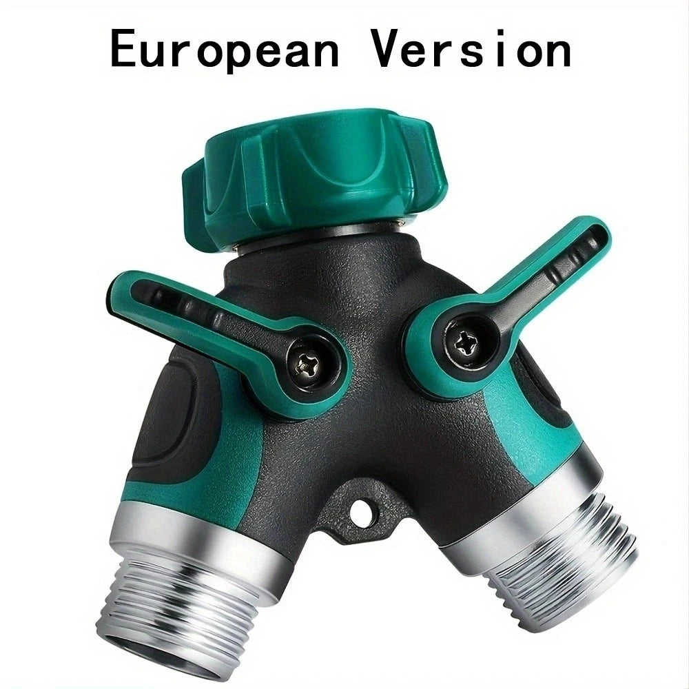 2-Way or 4-Way Hose Splitter with Shut-Off Valves, 3/4 in