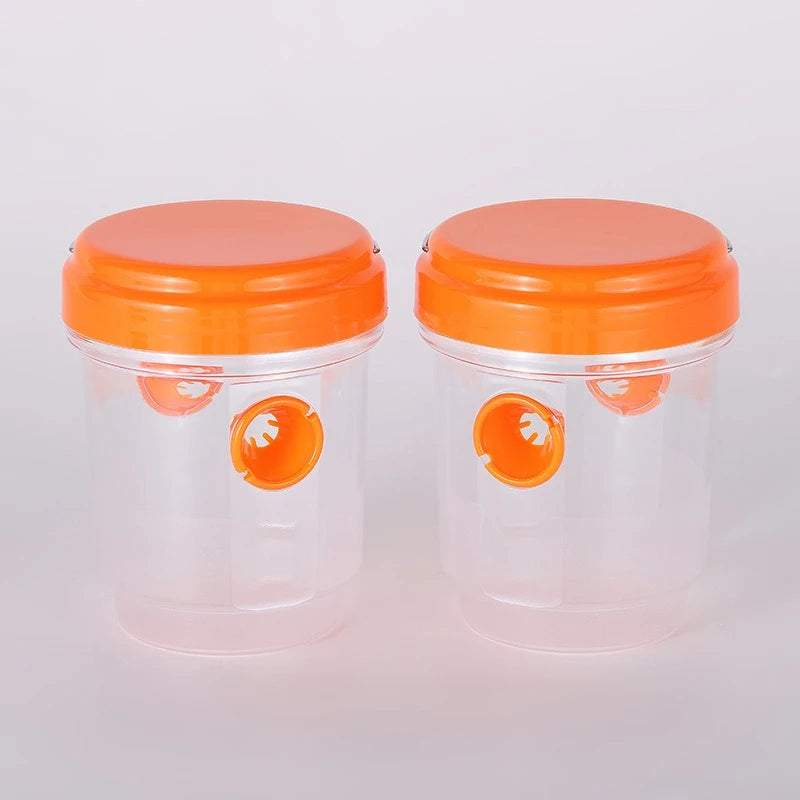 Clear Plastic Outdoor Insect Trap with Lid Fruit Fly Wasp Catcher Transparent Reusable Pest Control Tool for Home Garden Yard
