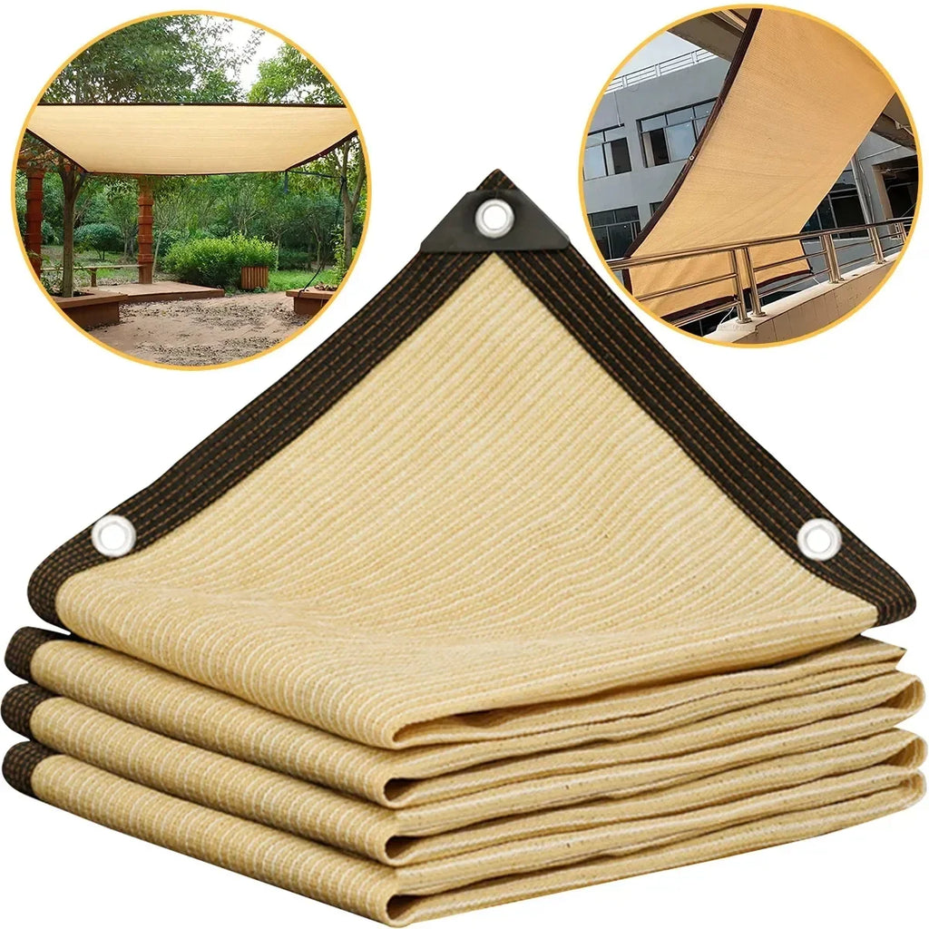 HDPE Shade Net, 85–90% Shade, Beige or Black