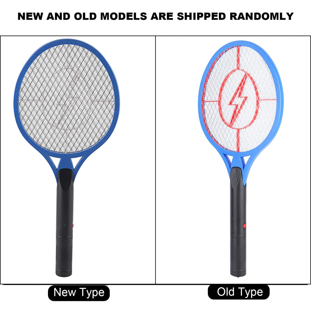 Mosquito Killer Triple  Battery Power Fly Swatter Pest  Electric Repeller Bug  Racket Wireless Long Handle Tool