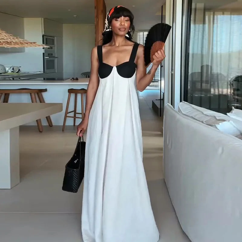 elegant sleeveless maxi dress summer