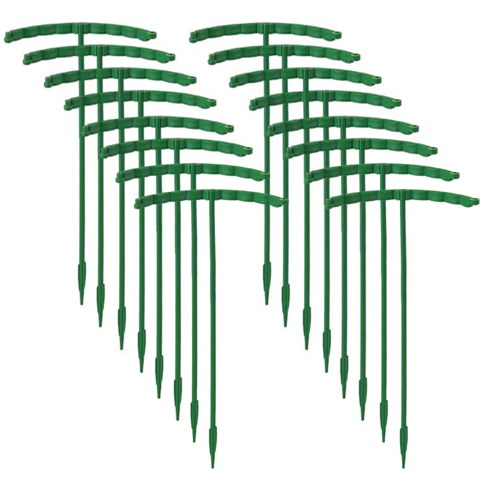 Plastic Plant Support Pile Stand Plant Support Pile for Flowers Greenhouses Arrangement Fixing Rod Holder Garden Tools