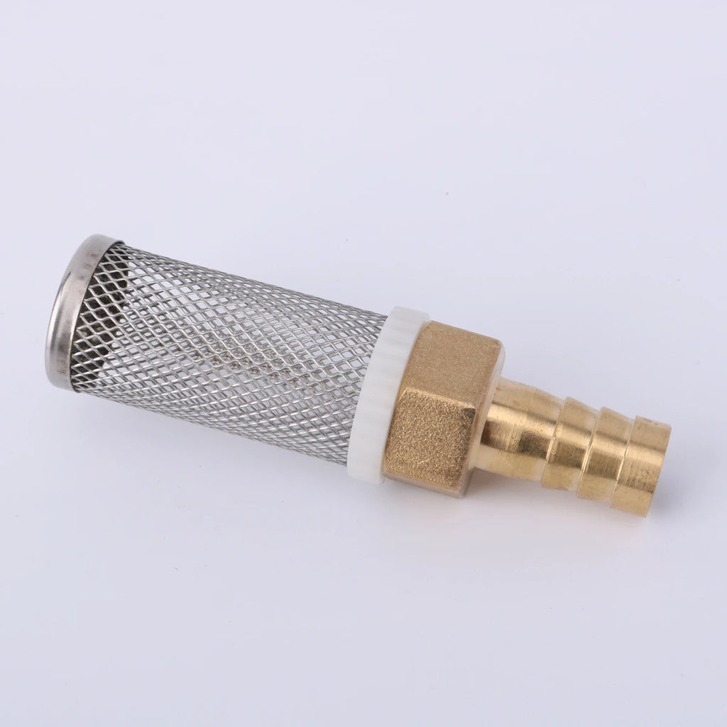 6-19mm Lengthened Stainless Steel Mesh Filter Garden Irrigation Pump Protection Hose Filter Water Cleaning Mesh Brass Filter