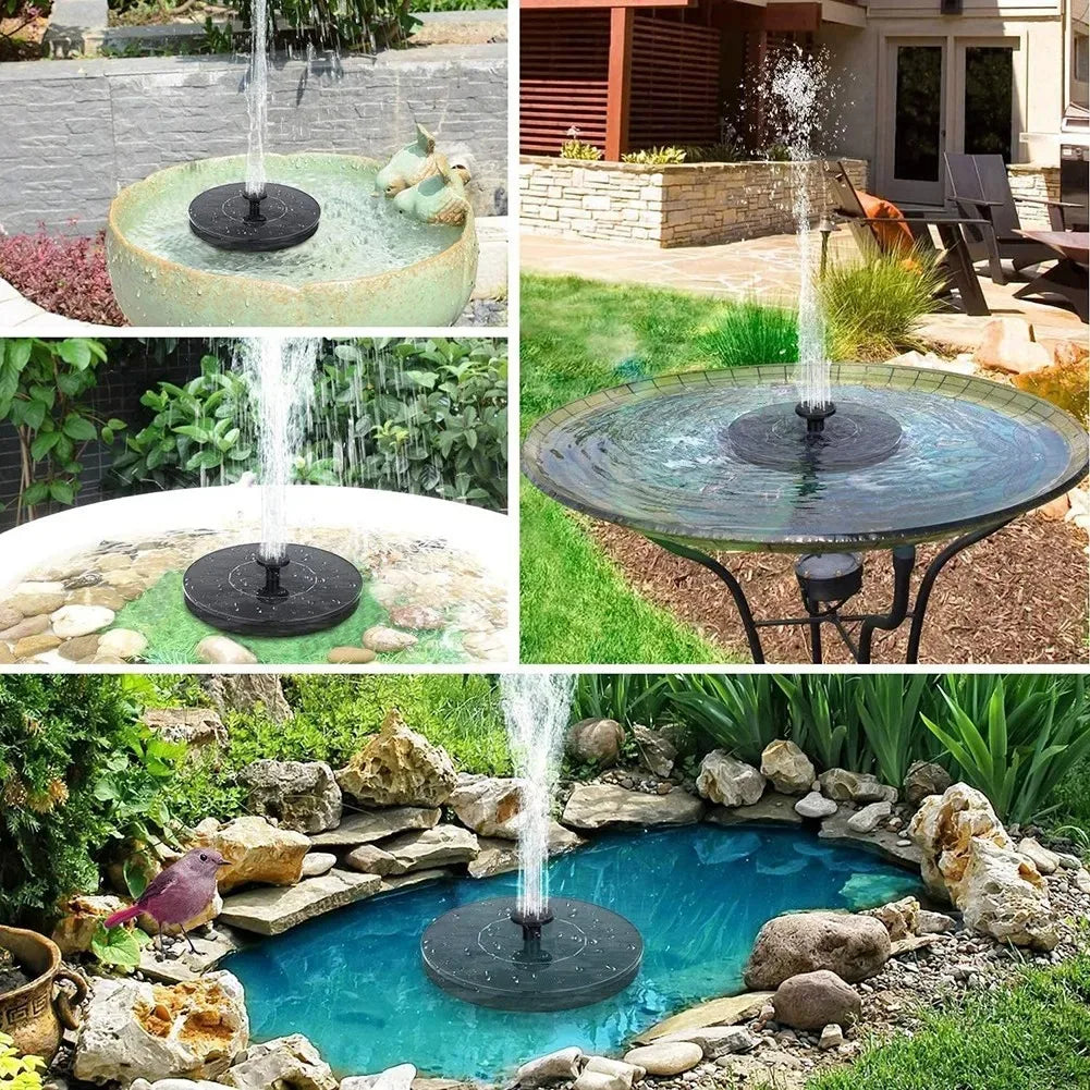Solar - Powered Floating Fountain Pumps in 13cm, 16cm, 18cm Sizes: Ideal for Bird Baths, Garden Pools & Pond Decor