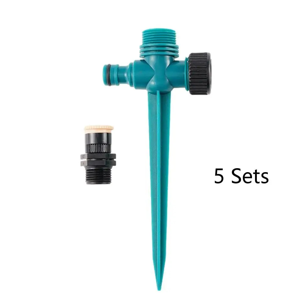 5Pcs 360° Rotation Garden Sprinkler Irrigation Watering System Agriculture Ground Automatic Tube Plug Buried Atomization