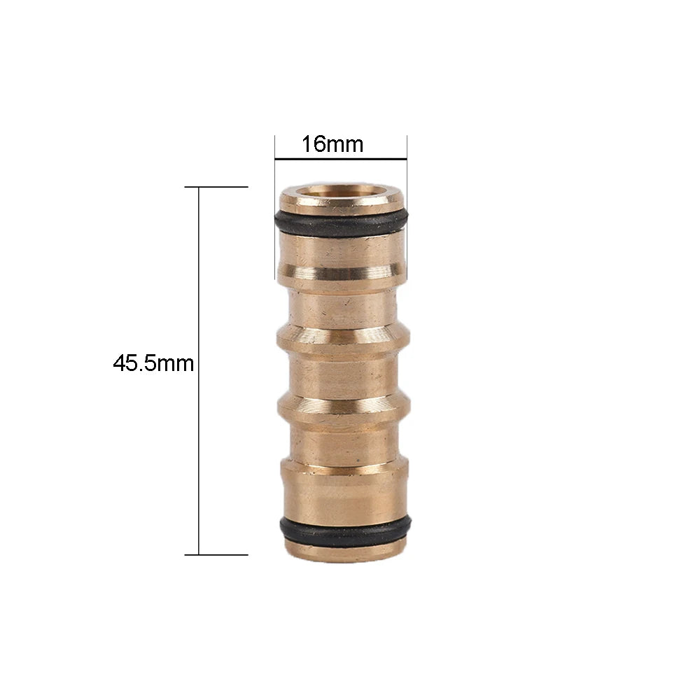 1/2 3/4"  Thread Quick Connector Brass Garden Watering Adapter Drip Irrigation Copper Hose Quick Connector Fittings 1 Pcs