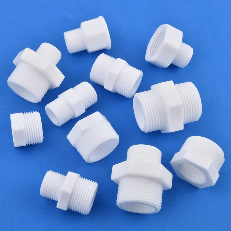 1/2" 3/4" 1" Male/Female Thread Reducer Joint Bushing Connector Garden Irrigation Water Pipe Fittings Aquarium Tank Nipple Joint