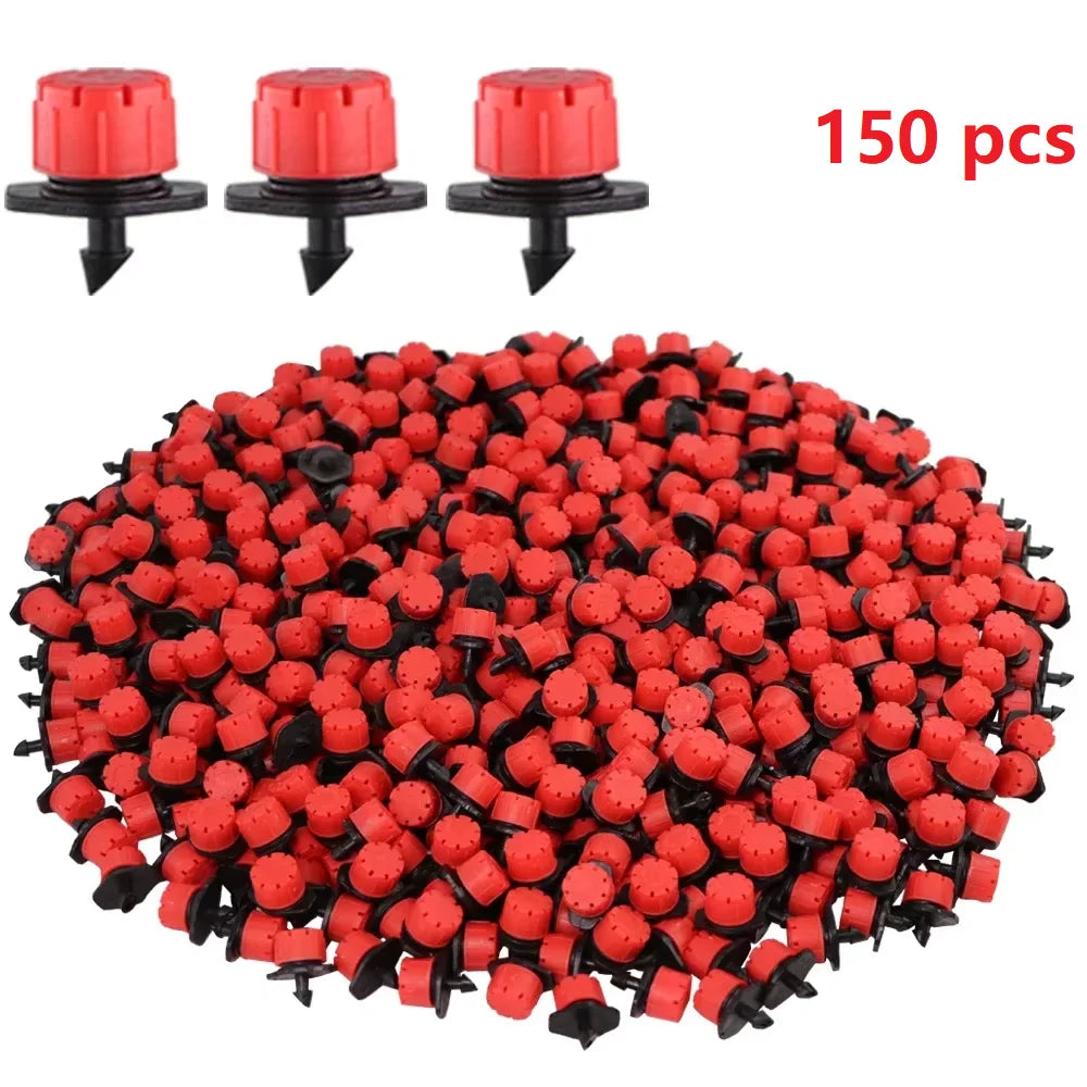 Adjustable 8-Outlet Drip Emitters, 1/4 in Barb, 50–200 Pack