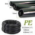Black PE Irrigation Tubing, 6, 8 or 12 mm OD, 20–50 m