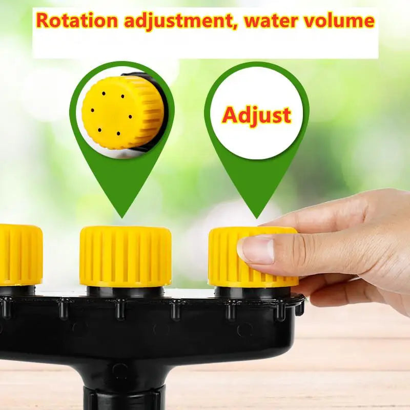 Multi-Head Garden Sprinkler, 3–6 Spray Heads