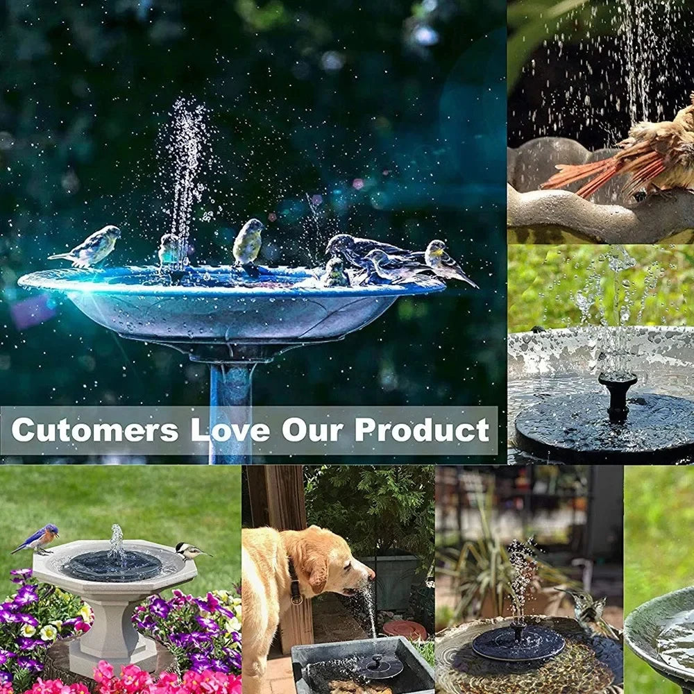 Mini Floating Solar Fountain, 13 or 16 cm
