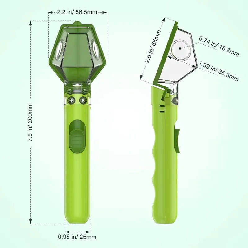 Handheld Insect Catcher Portable Transparent Insect Trap Outdoor Exploration Insect Observation Box Bug Clip Safe Capture Tool