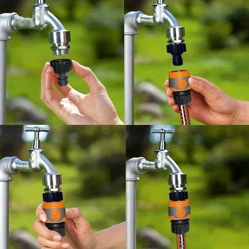 1/3Pcs  Garden hose quick connector faucet extension hose connector garden water pipe connector water supply pipe accessory