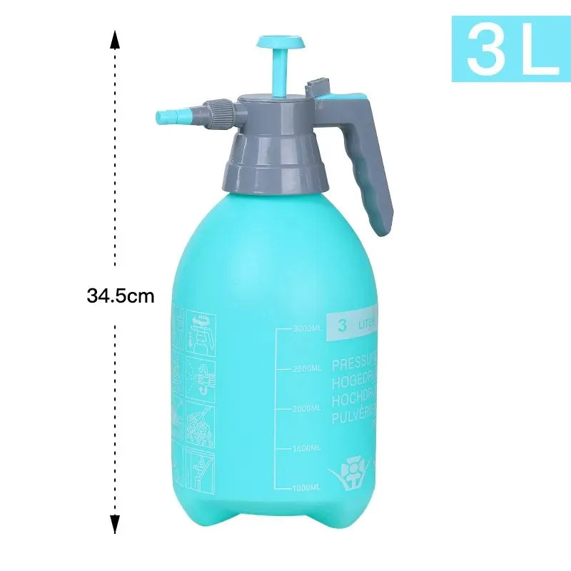 Hand Pump Pressure Sprayer with Adjustable Nozzle, 0.8–3 L