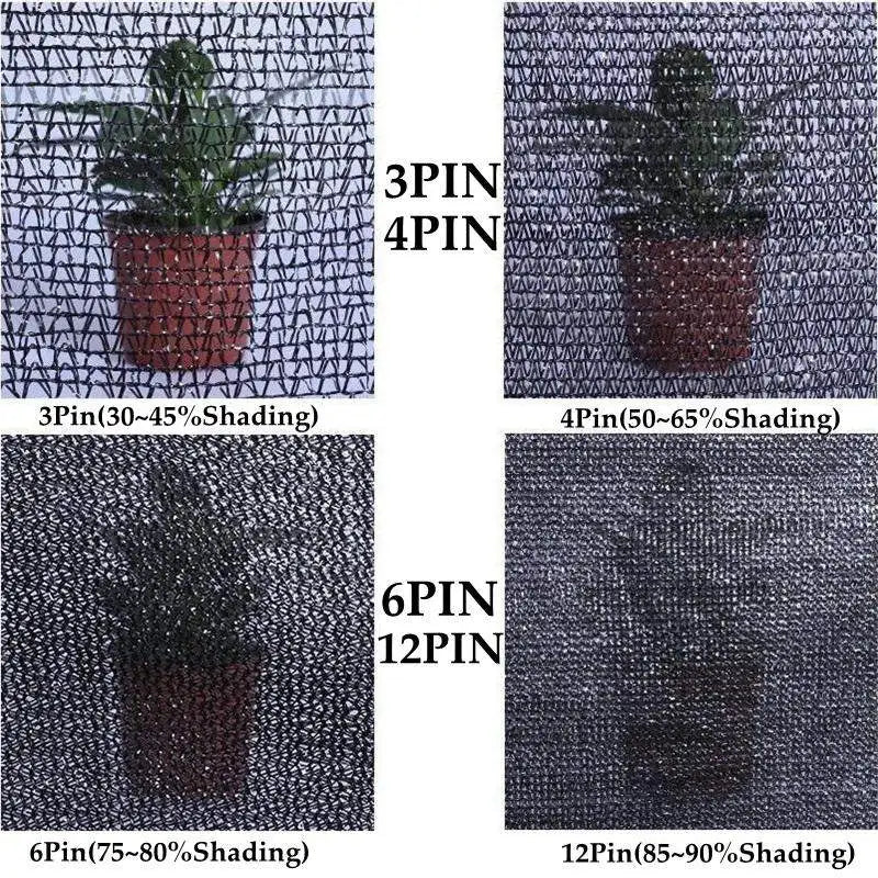 30%~90% Shading Anti-UV Black HDPE Sunshade Net Greenhouse Garden Succulent Plants Cover Netting Swimming Pool Sun Shade Net