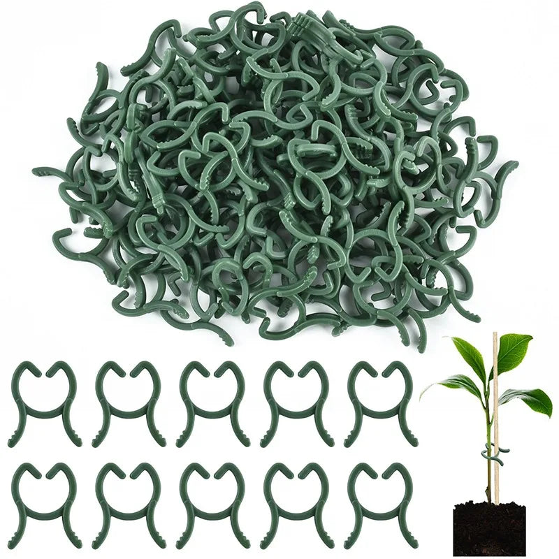 Plant Support Clips, 3 Sizes, 100 or 200 Pack