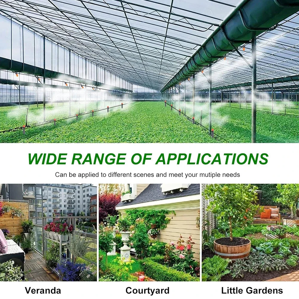 Garden Drip Irrigation Automatic Watering System Kit 1/4'' 13CM Sprinkler for Bonsai Pot Plant Flower Vegetable Greenhouse